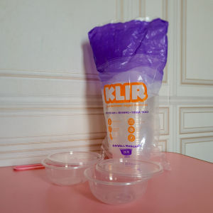 Thinwall mangkok 200 - 750 ml / Thinwall bulat / bowl KLIR / tempat makan bulat plastik bening KLIR - ANTI BOCOR - ANTI PECAH isi 25pcs