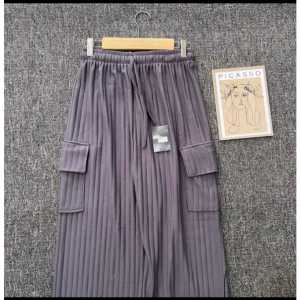 Celana Cargo Wanita Kulot Cargo Knit Celana Kulot Cargo Knit Kekinian