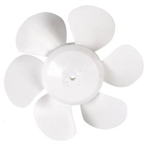 Fan Blade White 6" 8" 10" 12" Replacement Fan Blade Round Bore Fan Blades for Bathroom Roof Ventilation Range Hood