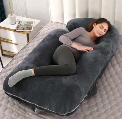 G-shaped pregnancy pillow - Large size - Abdominal support pillow - Pregnant womans sleep pillow