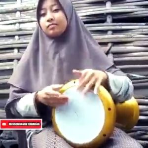 Darbuka gilap 9inchi mika aha gratis kunci L