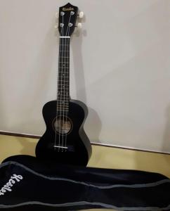 Kessler Ukulele Ukelele 21" Soprano with Free Bag Black color