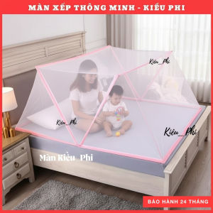 Màn xếp thông minh cao cấp khung chắc chắn gấp gọn tiện lợi chống côn trùng hiệu quả dễ dàng sử dụng