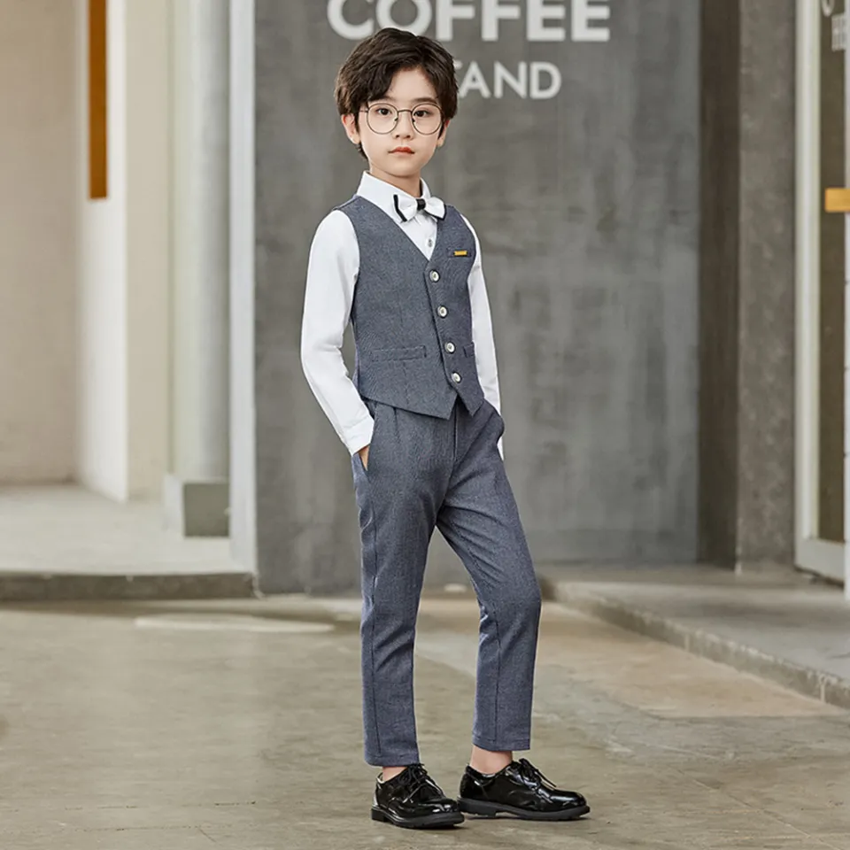 Set bộ vest, complet 2 lớp 3 chi tiết cho bé trai cao cấp hàng thiết kế  Made in Vietnam 11-45kg, 2-12 tuổi PCT 18921/18 | Shopee Việt Nam