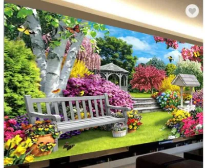 CRAFT DIY Diamond painting GARDEN IN BLOOM picture size 108x48cm fully beaded round drill wall decor