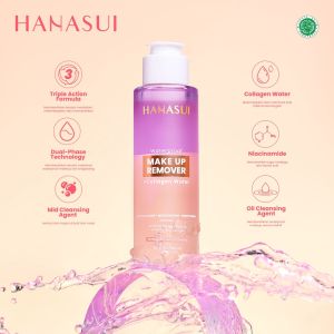 Hanasui Make Up Remover Waterproof + Collagen Water 100 ml