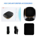 HGV Car Air Purifier with HEPA Filter High Efficiency Carbon Filter for Car Room Office USB Ports Remove Hair Dust Pollen Smoke Odor with Touch Screen. 