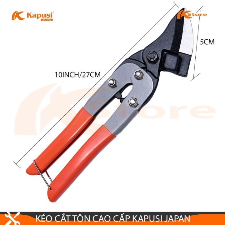 KÉO CẮT TÔN CAO CẤP MỎ NGHIÊNG 45 ĐỘ KAPUSI K-0077. 10INCH/27CM - KÉO ...