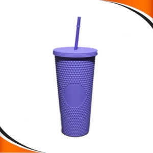 LGM SHOP 2in1 Tumbler reusable straw cup frosted durian series diamond studded cup