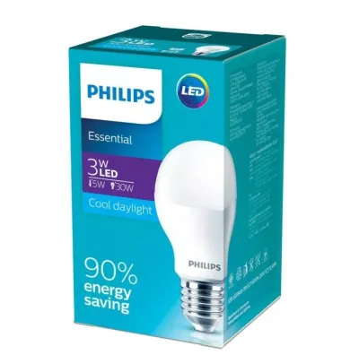 3W ESSENTIAL Bohlam LED BULB PHILIPS ESSENTIAL Lampu LED ESSENTIAL PHILIPS 3W