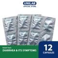 Unilab Diatabs 12s Loperamide Capsules 2 mg - Faster and Complete Relief from Diarrhea and its Accompanying Symptoms. 