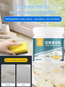 Stain Remover Cleaner Stone Tile Cleaning Powder Stone Cleaning Powder To Remove Stains Dedicated Quartz Marble Granite Cleaner Kitchen Countertop Reviver Powder Eco Friendly Stone Floor Cleaner Deep Stain Remover Multi Surface Cleaner Heavy Duty Cleaning