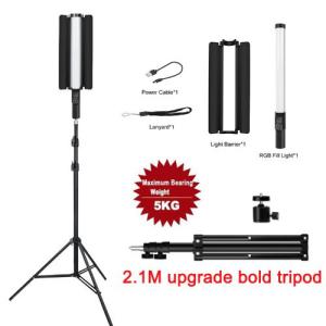 Photography Fill Light RGB Fill Light Stick With Tripod Light Portable Handheld Adjustable Color Photo Atmosphere Light