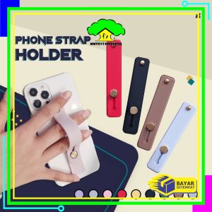 MI-C816 Pegangan Hp Strap Bracket Silicone Polos Phone Holder Hp Tali socket Stand Universal / Finger Grip Ring Hp Multiband Strap Holder Hp