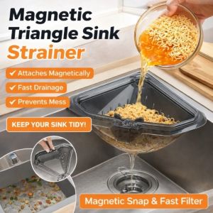 Strainer Basket Sink Filter / Magnetic Hangable Strainer / Easy Installation One-Press Dumping / For Family Kitchen Housewives