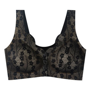 Middle-aged and Old-aged Underwear Close to the Skin Lightweight Plus Size Gathering Bra Comfort Gathering