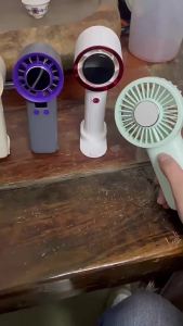 199 Ice Cooling High Power High-Speed Turbo Handheld Fan Violent Cooling USB Portable Digital Display speed fan