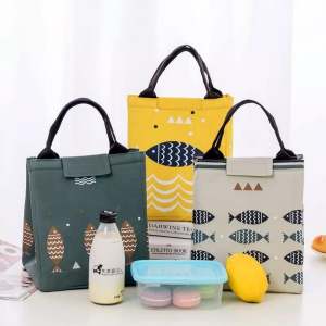Dawaar Beg Berpenebat Bekas Makanan Berkelah ( Lunch Bag Thermal Cooler Picnic Container Box Lunch Food Bag ) 11W3