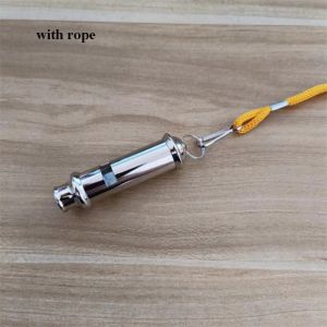 SJJL Hợp nhôm Còi loại 6613mm Với Dây Thừng Còi trọng tài thể thao 2 Kiểu Dáng Bóng đá Bóng rổ Còi Trường đào tạo bóng đá