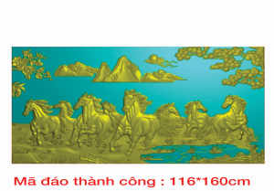 Khuôn đúc tranh mã đáo thành công( khuôn đổ bê tông thạch cao compsite..)