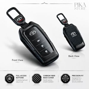Toyota Harrier XU80 Key Cover Sarung Kunci Kereta Steel Alloy Carbon TPU Harrier xu80 Accessories