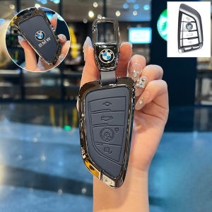 Zinc Alloy Leather Car Key Case Key Holder For Bmw X1 X3 X4 X5 F15 X6 F16 G30 7 Series G11 F48 F39 520 525 F30 118I 218I 320I