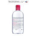 Dung dịch làm sạch và tẩy trang micellar cho da thường và da nhạy cảm Bioderma Sensibio H2O - 500ml. 