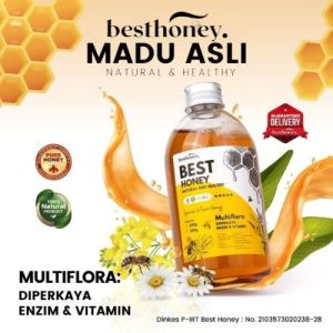 Best Honey  Madu Asli Madu Multiflora Original  Madu Multiflora 350gr