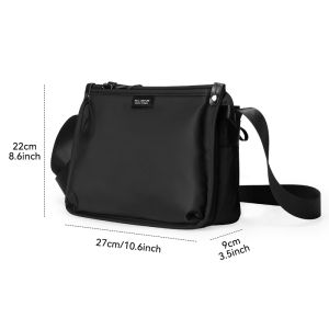MARK RYDEN Mens Casual and Portable Horizontal Crossbody Bag with Large Capacity Multifunctional Sling Bag For Men Water Repellent Business Briefcase Messenger Bag MR422/MR499