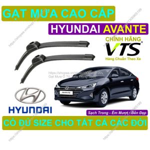Gạt Mưa Silicon Kính Lái Hyundai Avante Cặp Gạt M.ưa Kính Lái Hyundai Avante Có Đủ S.ize Cho Các Đời Xe Hyundai Avante