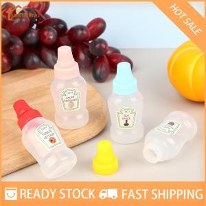 MIH ✨ COD ✨ 4Pcs set Mini Sauce Bottle Ketchup Honey Salad Containers Bottles Portable Sauce Jars Storage Lunch Box Dressing Dispensers