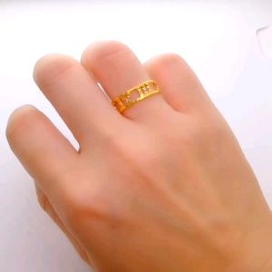 Cincin Roma Pelbagai Saiz 14 14.5 Emas 916 Yon Hing