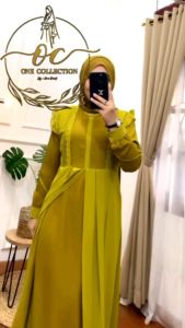27gadih gamis seruty babydoll terbaru 2022 edisi Kirana dress produk one collection