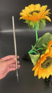 Sunflower Solar Lights For Backyard Pathway Outdoor Waterproof Lawn Garden Floor Warm White Landscape For Garden Solar Powered Patio Decorative Flower Automatic Light For Home Led