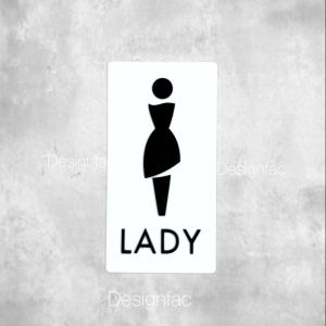 ป้ายห้องน้ำแยกป้าย LADY  GENT ป้ายห้องน้ำชายหญิง ป้ายห้องน้ำคนพิการ สไตล์โมเดิร์นมินิมอลDesignfac