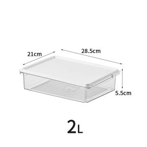 Refrigerator Storage Box Freezer Food Storage Box Kitchen Food Sealed Box Freezer Box Stackable Storage Box