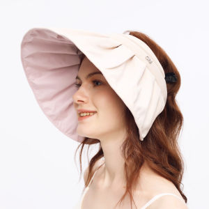 OhSunny Mũ Chống Nắng Keo Đen Cực Lớn Chống Tia Cực Tím Đi Xe Đạp Ngoài Trời UPF50+