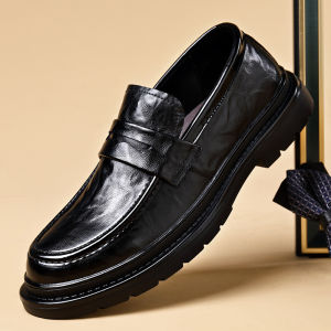 [Free Shipping] MenS Casual Leather Shoes 2026 New Style Soft Leather Flat-Soled Loafers Spring/Summer Slip-On Shoes.