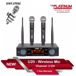 The Platinum U20 PTW 400U Wireless Microphone with Free Mic Foam