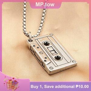 【MPJow】 1 2pcs Vintage Audiotape Keychain Hipster Cool Personality Cool Style Couple Hip Hop Punk Keychain Pendant Jewelry