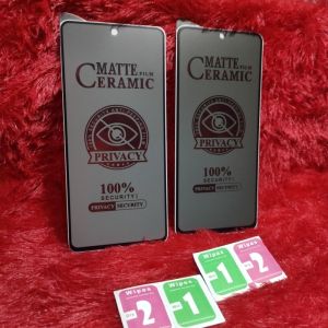 TG Tempered Glass Ceramic Spy Vivo Y36 Anti Gores Matte Privacy Anti SPY