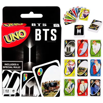 Board Game UNO Bts Gift Card Game Family Party Game
