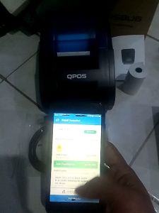 printer QPOS bluetooth dekstop 58mm