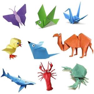 Giấy Thủ Công Origami Nhiều Kích Cỡ Màu Sắc Siêu Tiết Kiệm Giấy Xếp Cò Giúp bé Vui Học