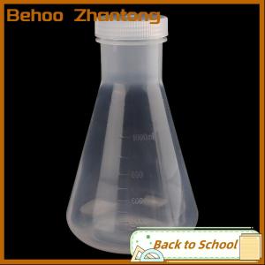 Behoo 50ml To 1000ml Lab Plastic Erlenmeyer Flask Conical Container Bottle With Screw Cap For Laboratory Experiment