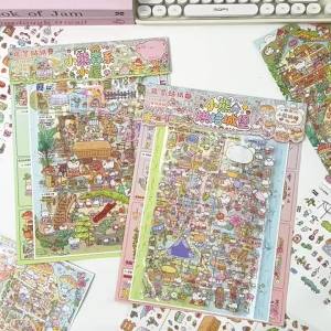 3D Miniature Scene Stickers - 3D layered look - layered decorative stickers - for journaling scrapbooking and DIY collage - creative DIY supply - easy to organise and suitable for everyday projects