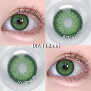 Eyeshare 1 cặp kính áp tròng semporna xám DIA14.2mm mắt to lens kính áp tròng thời trang