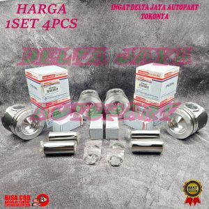PISTON SEHER STD STANDAR KOMPLIT MITSUBISHI PS125 EURO 4 CANTER EURO 1SET 4PCS