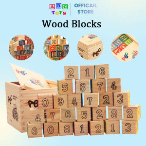 27 Pcs Wooden Alphabet Stacking Blocks Educational Learning Toys Sensory Toy Gifts for 3-6 Years Old