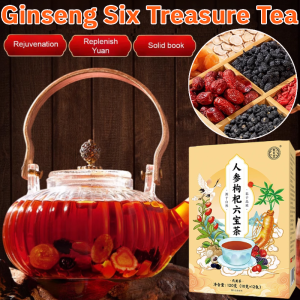 Ginseng And Wolfberry Six Treasure Tea Herbal Wellness Blend Nourish Nutritional Tea Supports Blood Circulation Tea Bag人参枸杞六宝茶